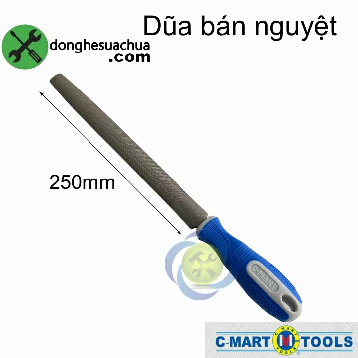 Dũa bán nguyệt 250mm c-mart e0014-bw-10 - c-mart e0014-bw-10