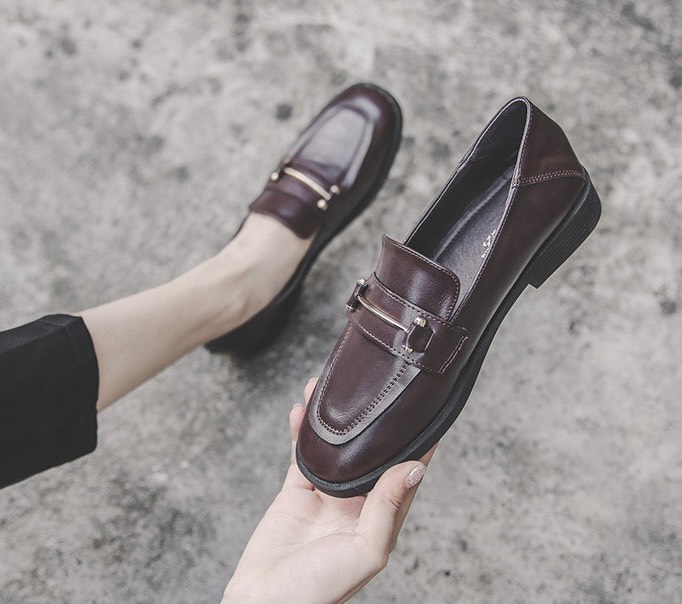 Giày Moca Loafer Da Mềm Nữ Văn Phòng Không Đau Chân . Giày Bệt Lười Chuẩn Size Có Sẵn Dễ Phối Đồ