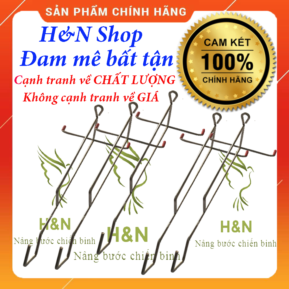 5 cái móc treo lồng chim inox - cách tường 26->28cm - Hàng tự làm - cam kết chắc chắn - Cám chim H&N