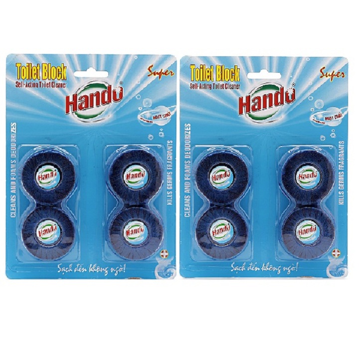 [HCM]Bộ 2 vỉ gồm 8 viên tẩy Hando khử mùi bồn cầu toilet BHKN882