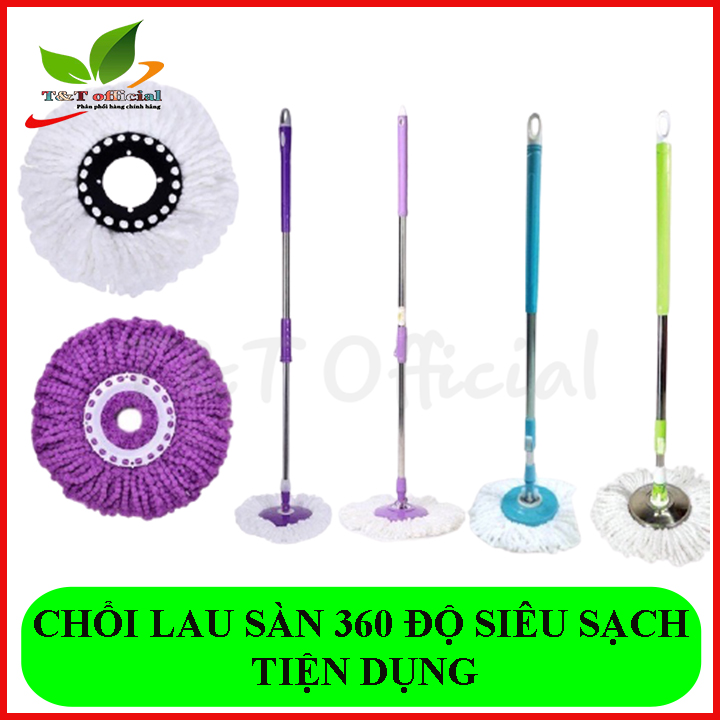 [ LOẠI TỐT ] CÂY LAU NHÀ XOAY 360 ĐỘ