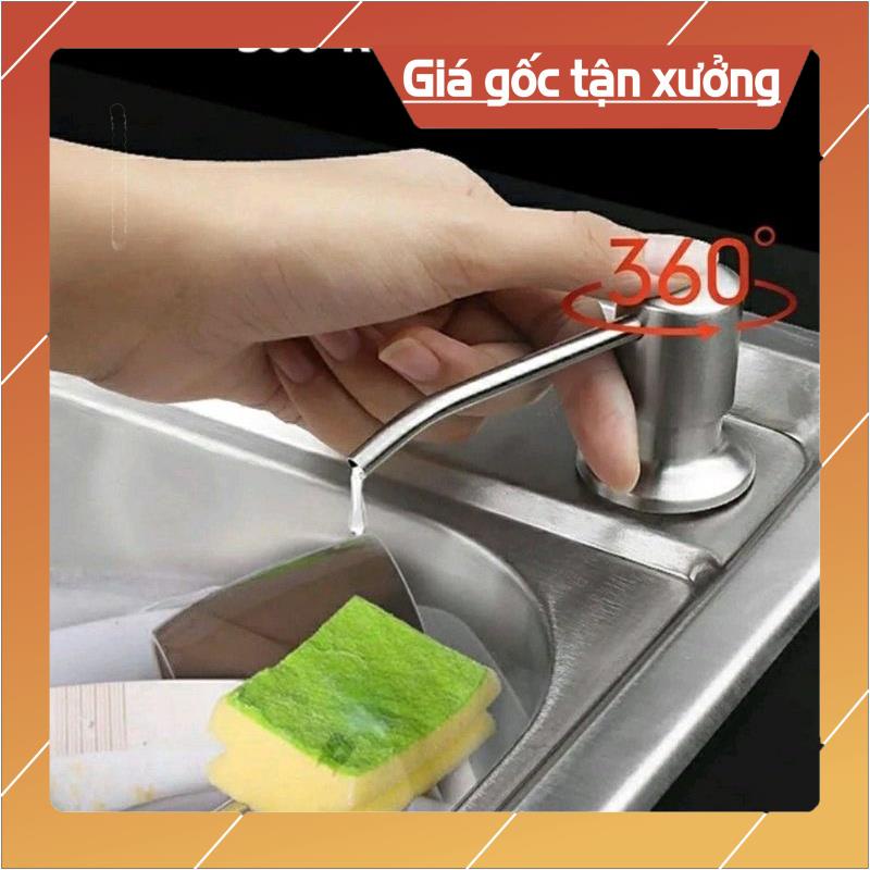 Bộ Vòi hút nhả nước rửa chén xà phòng gắn bồn rửa ống dẫn dài 1.2m - Vòi bơm nước rửa chén