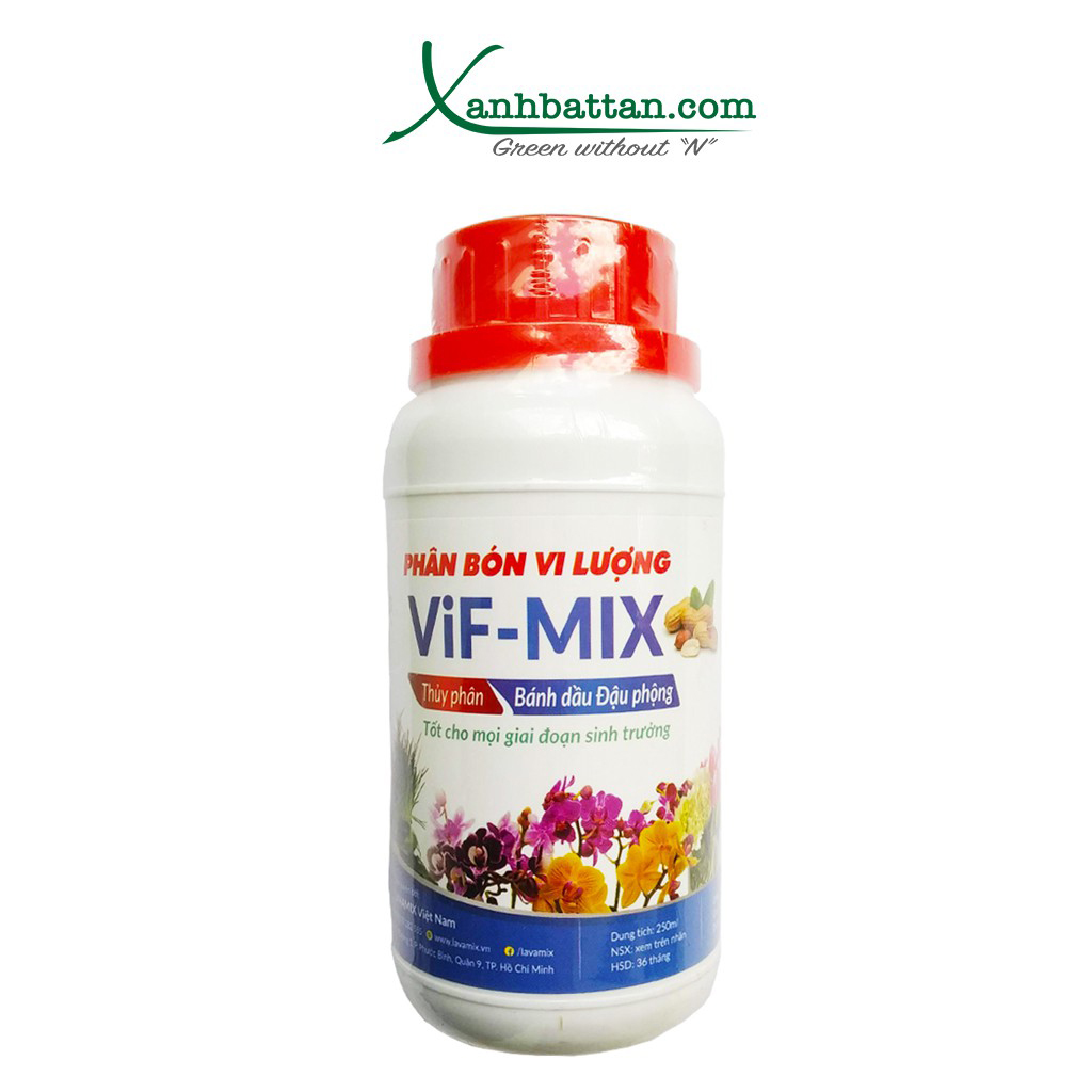 Phân Bánh Dầu Đậu Phộng Vif Mix Lavamix Chai 250 ml