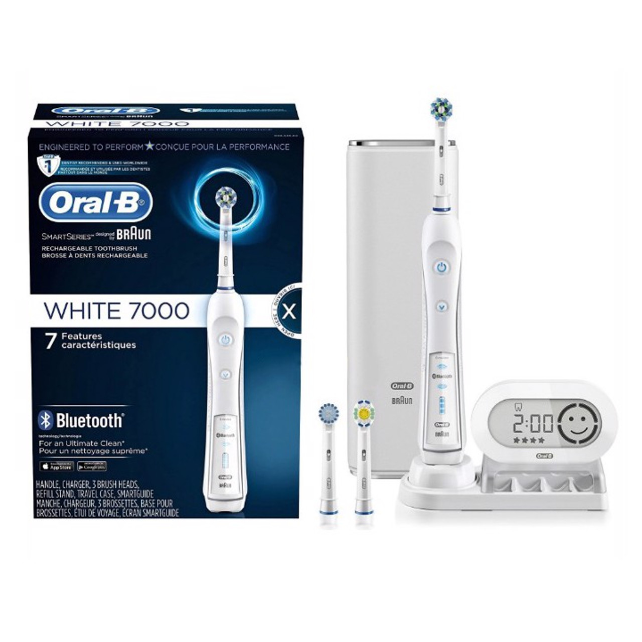 Bàn chải đánh răng điện Oral-B Precision Black 7000 Rechargeable Electric Toothbrush - Tặng adaptor