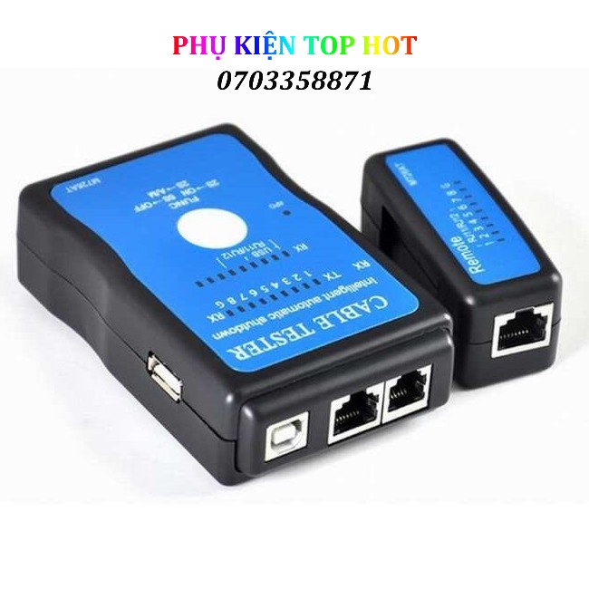 Hộp test cáp mạng đa năng M726 test được cả dây usb, dây máy in