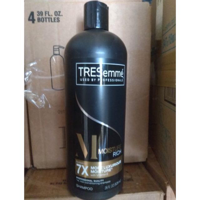 [HCM]Dầu gội TRESemmé Moisture rich phục hồi mái tóc hư tổn 828ml nhập Mỹ