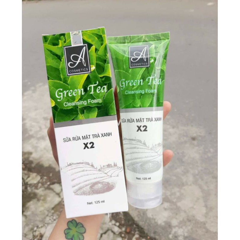 Sữa rửa mặt trà xanh x2 green