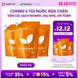 MUA 3 TẶNG 3 Nước Rửa Chén Keido.home Túi 2L Chiết Xuất Cam Gừng  Oải Hương, Sạch Dầu Mỡ, An Toàn