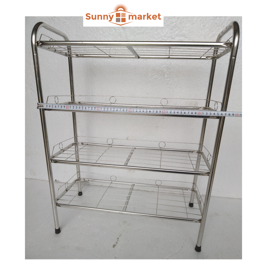 Kệ dép inox cao cấp 4 tầng