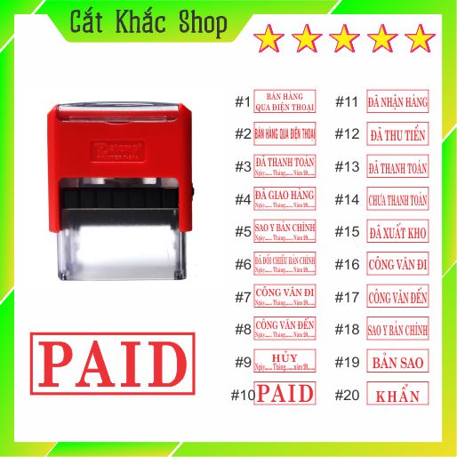 Con Dấu Văn Phòng hơn 20 mẫu dấu phổ thông sẵn có con dấu việt nam