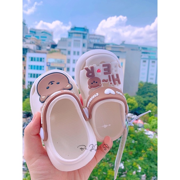 Dép sục gấu siêu xinh cho bé trai, bé gái