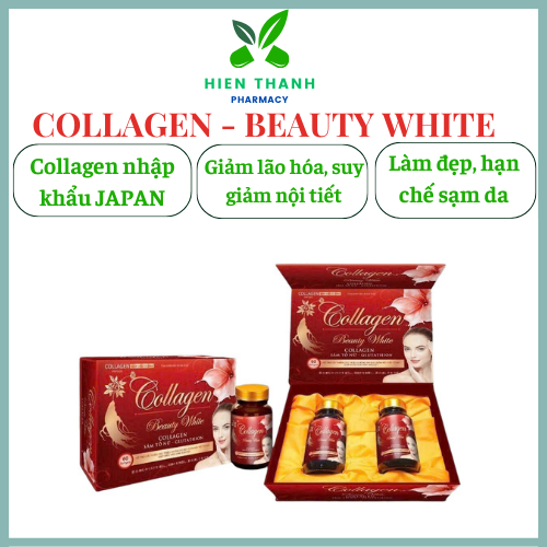 Viên Uống  COLLAGEN BEAUTY WHITE( Collagen Peptide thuỷ phân)- Hộp 60 Viên