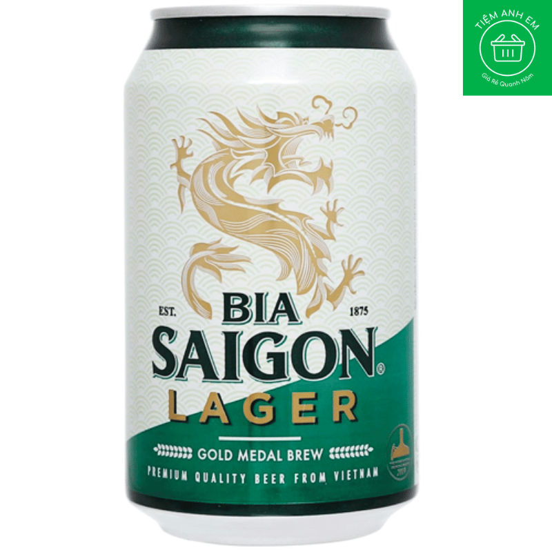 Bia sài gòn lager lon 330ml