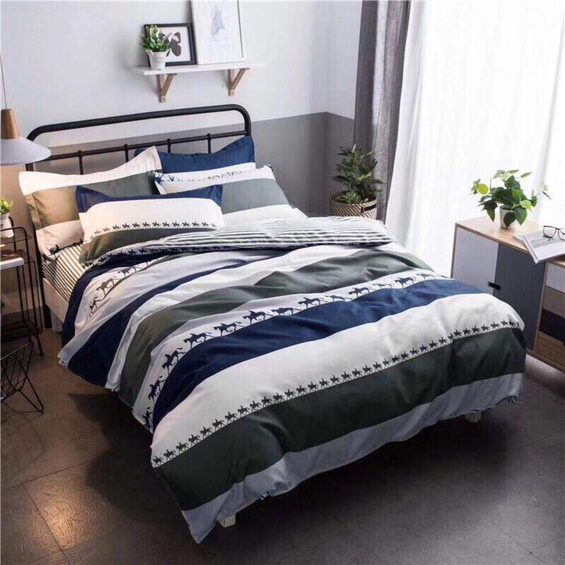 Bộ chăn ga gối phong cách Hàn Quốc lạc đà bo chun đủ kích thước
