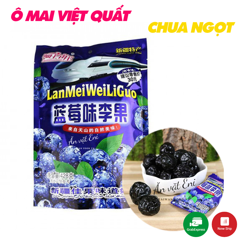 [HCM]Ô Mai Việt Quất Sấy Khô LanMeiWeiLiGuo chua ngọt gói bự 428g - Ô Mai Việt Quất chua ngọt ăn vặt nội địa Trung