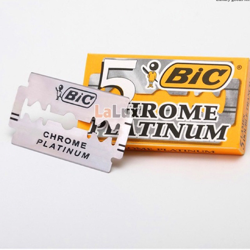 Lưỡi lam hiệu Bic sắc bén màu trắng hộp 5 dao, Bách hoá Phương Anh Mart