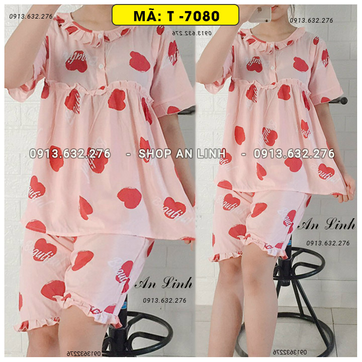 Đồ bộ bầu vải lanh mát lạnh