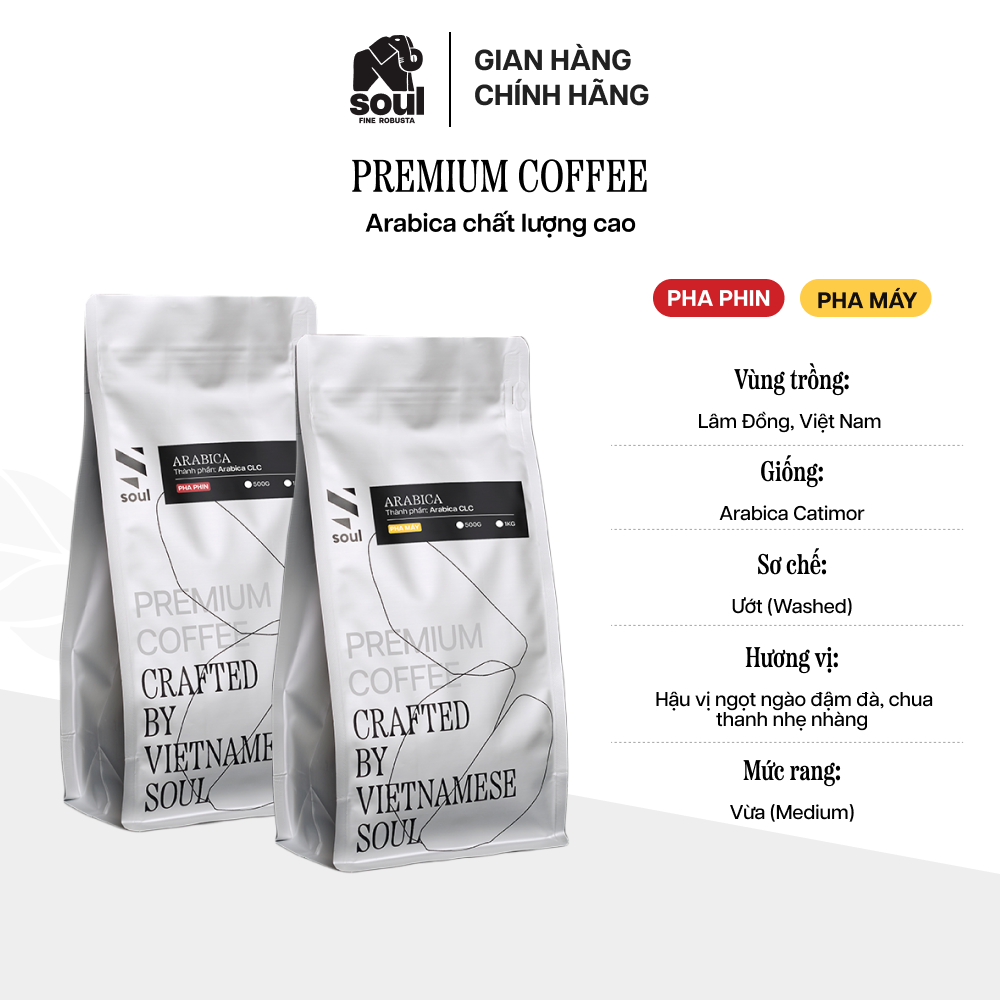 Cà phê chất lượng cao | hạt arabica - pha phin/pha máy