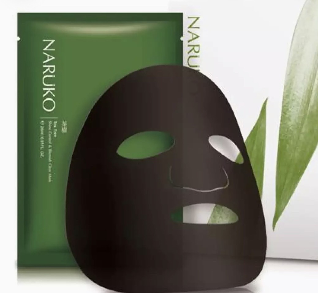 Naruko mặt nạ trà tràm kiểm soát dầu và mụn hộp 8 miếng - Naruko Tea Tree Shine Control and Blemish Clear Mask 8pcs box