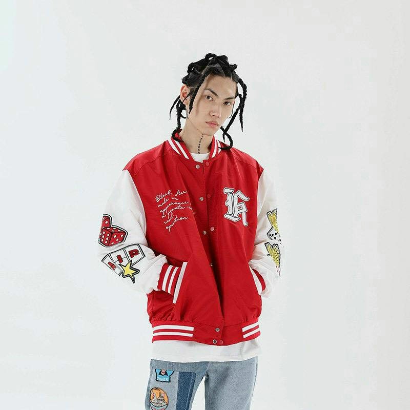 [HCM]Áo Khoác Dù Bomber Nam Nữ  in Chữ Black A Kèm Nhiều Họa Tiết Các Lá Bài Siêu Ngầu Mẫu Mới Hot Trend .XTT