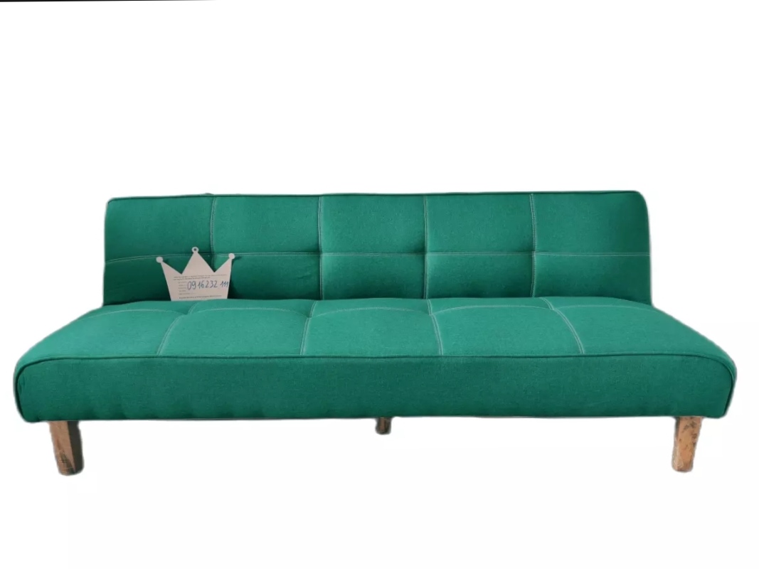 Sofa bed . Sofa giường. Màu xanh ngọc lục bảo. Kích thước 170 x 85 cm