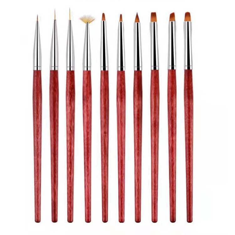 Cọ vẽ nail, cọ trang trí móng cán gỗ cao cấp chuyên nghiệp