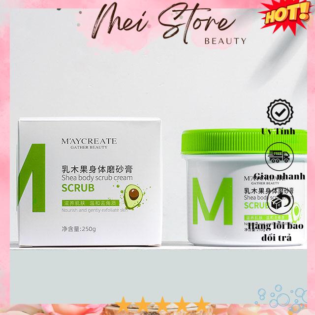 Tẩy tế bào chết bơ maycreate gather beauty 250g