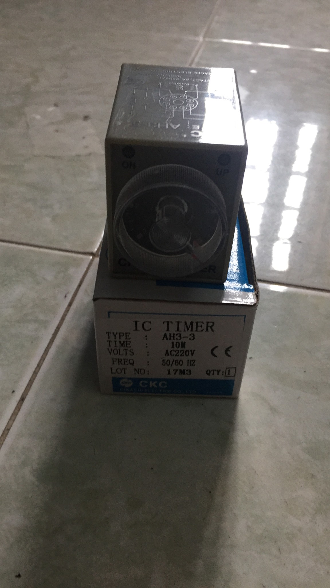 Rơ le thời  gian Timer CKC AH3-3 220VAC 10M