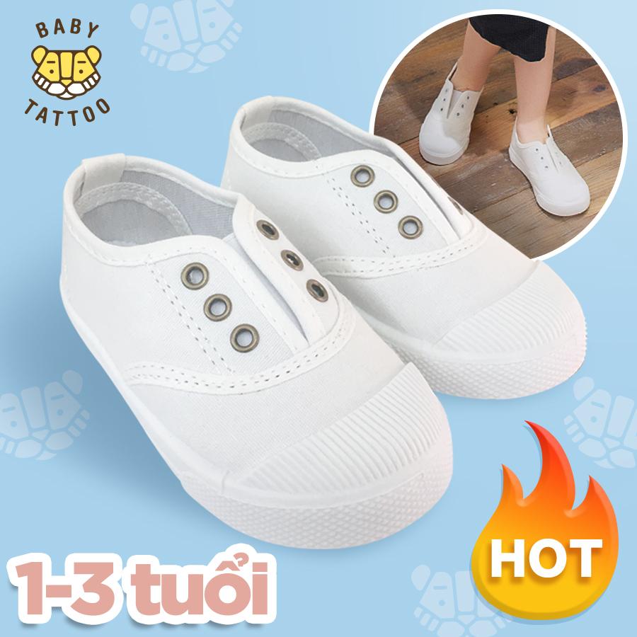 Giày slip on trẻ em bé trai và bé gái 1-2-3 tuổi thể thao