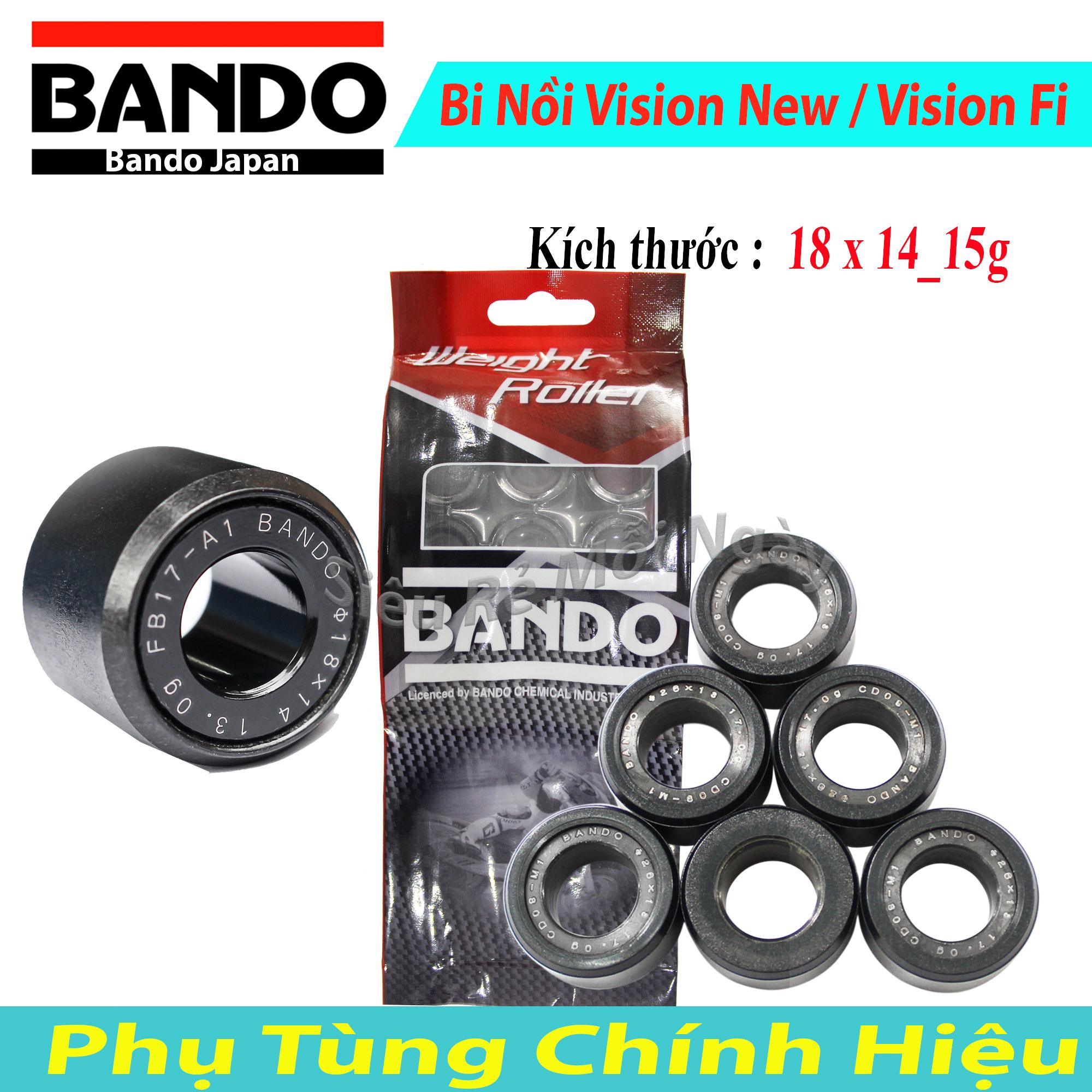 [HCM]Bộ 6 Viên Bi Nồi Bando Honda Vision Fi 18 x 14 15g