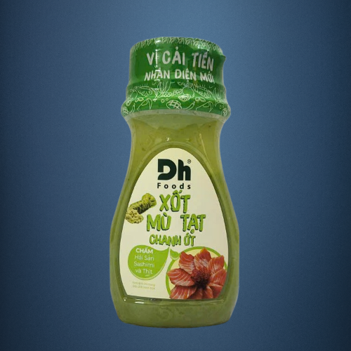 chai 120g - XỐT MÙ TẠT CHANH ỚT CHẤM HẢI SẢN DH FOODS Mustard Lime Green Chili Sauce