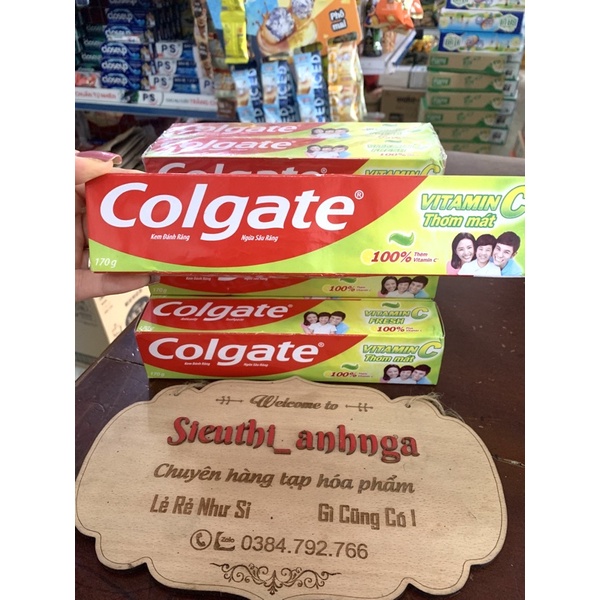 Kem đánh răng colgate vitamin c 170g