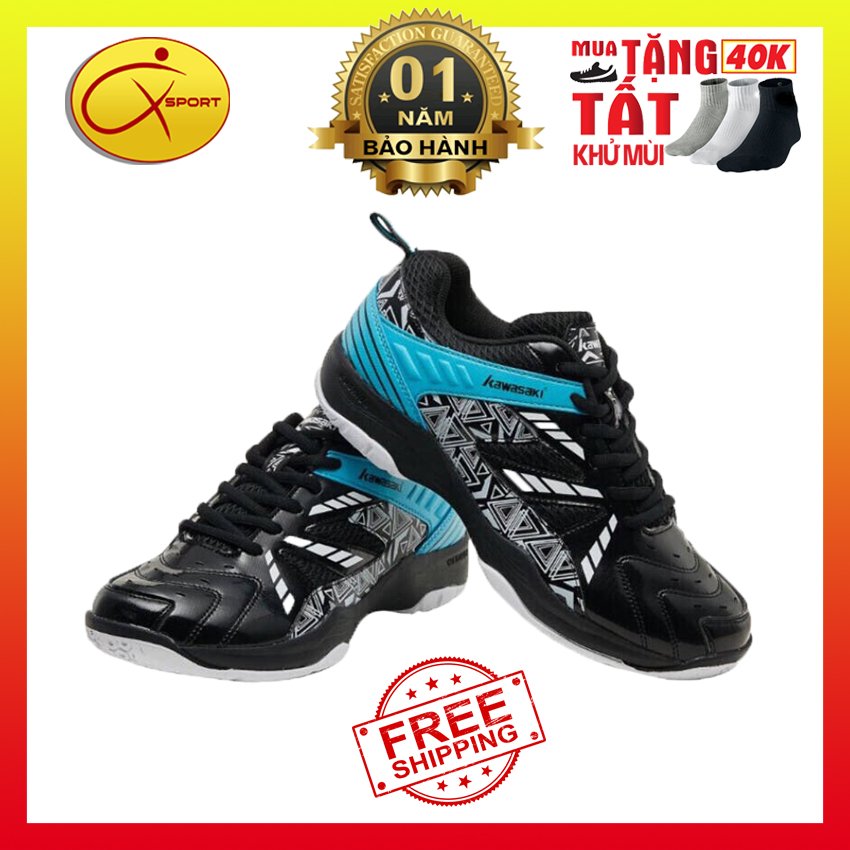 Giày thể thao nam đẹp chơi Cầu lông Kawasaki K-080 - Q-sport- Êm chân, Thoáng khí, Chống Mài mòn hiệu quả