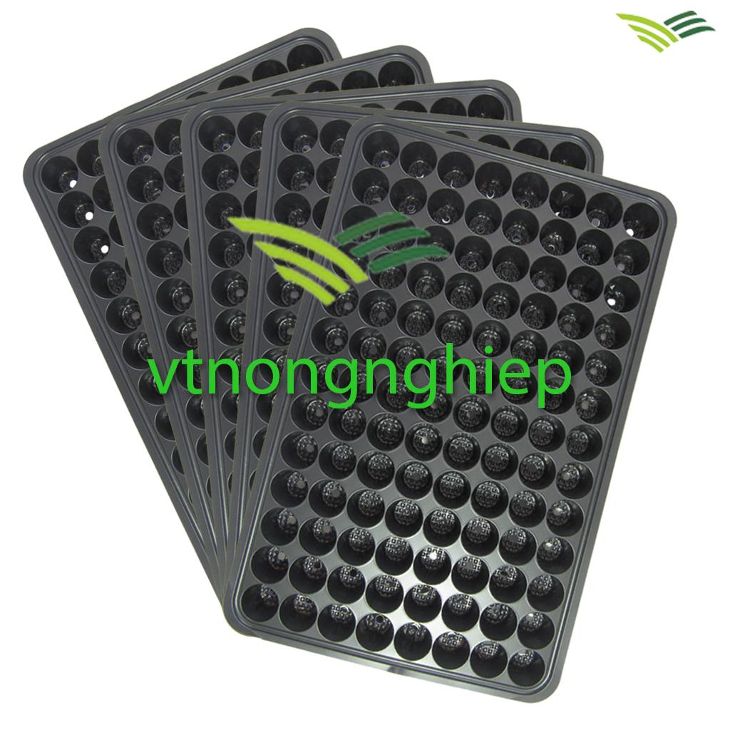 5 khay ươm hạt giống rau, 104 lỗ ươm, đường kính lỗ ươm hạt 4cm, sâu 4cm, khay nhựa ươm cây ngắn ngày hạt giống nhỏ, các loại hạt rau