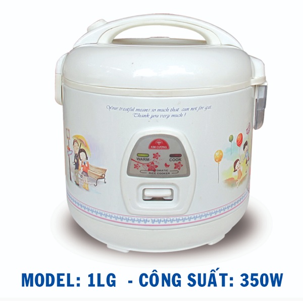 Nồi cơm điện 1 lít Kim Cương KC-1LG - Nồi cơm điện Kim Cương KC 1LG - Chống dính - Kim Cương
