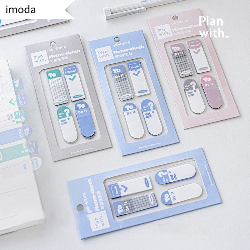 Imoda 120 tờ/tờ giấy dán ghi chú chỉ mục phong cách instagram giấy dán có thể xé giấy ghi chú chỉ mục phân loại chìa khóa học tập đa chức năng
