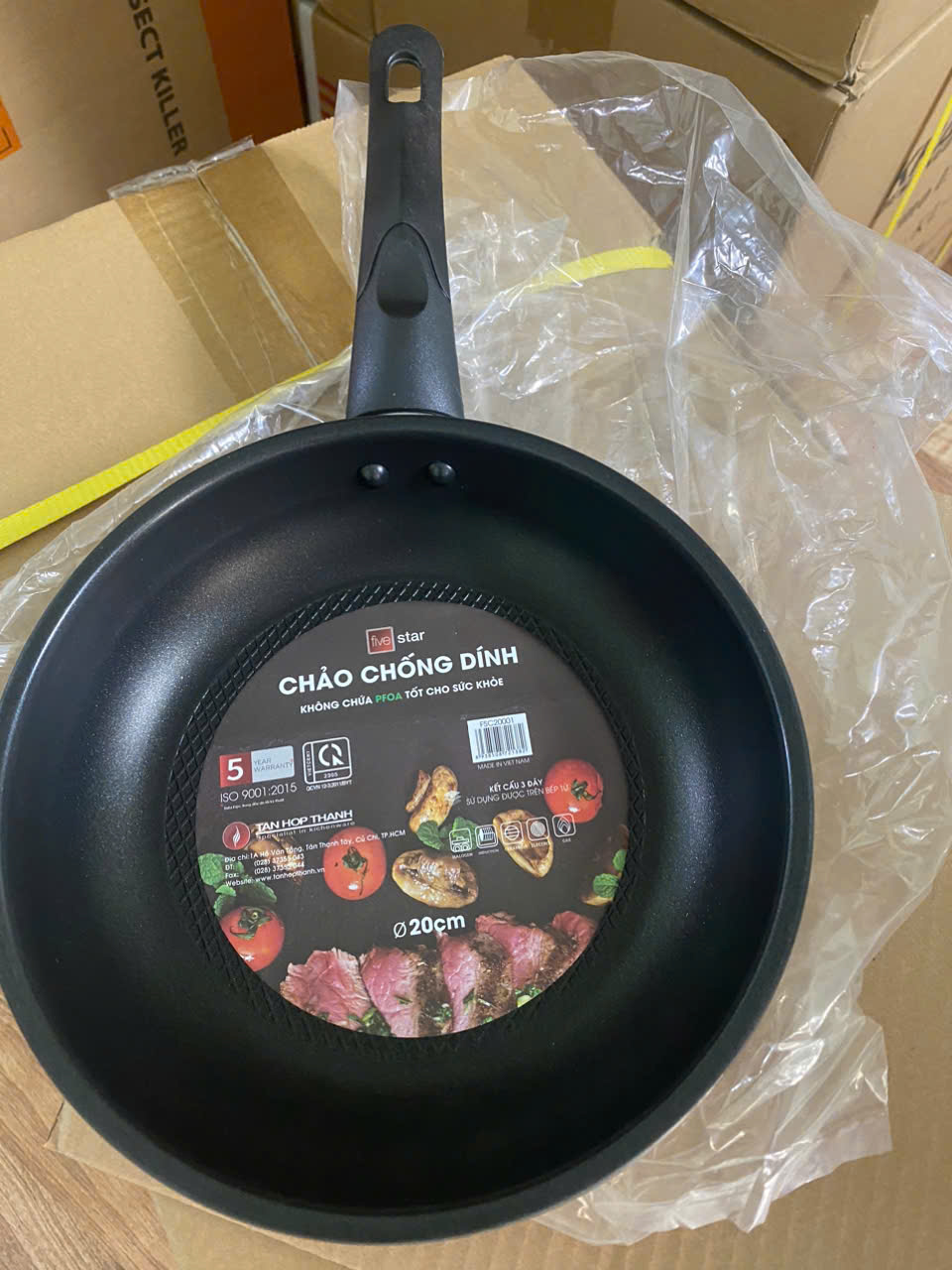 Chảo dùng cho bếp từ fivestar inox chống dính cao cấp 20cm