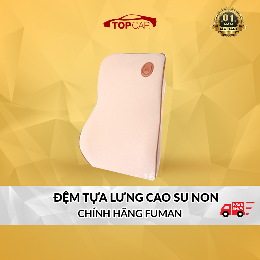 CHÍNH HÃNG FM | Đệm Tựa Lưng Cao Su Non Cho Ghế Ô Tô Ghế Văn Phòng - Chất Liệu Cao Su Non Cao Cấp Siêu Đàn Hồi