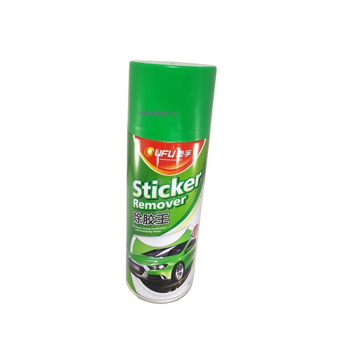 Chai Xịt Chất Tẩy Keo - Nhựa Đường OUFU Sticker Remover 450ml