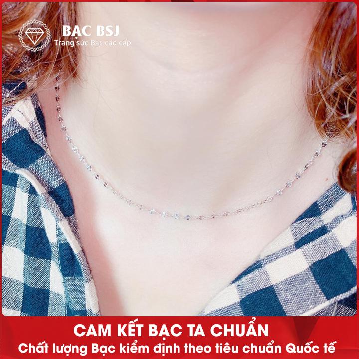 Dây chuyền bạc nữ. Bạc BSJ