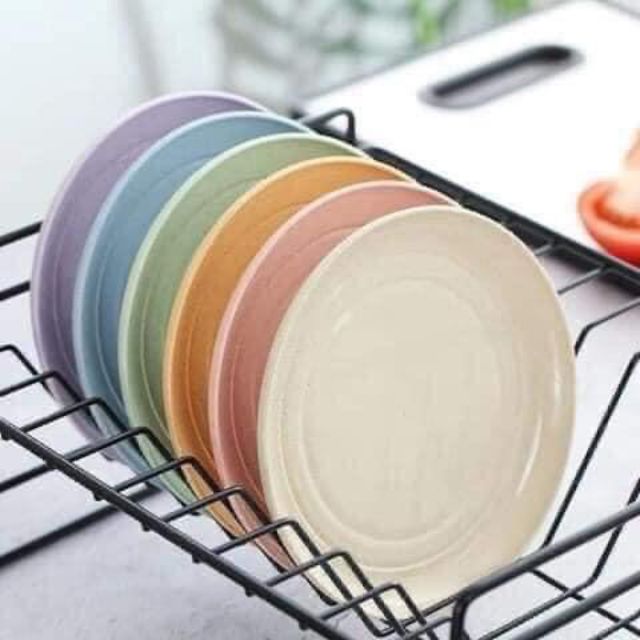 Set 6 Địa Làm Từ Nhựa Sinh Học - Đĩa Dùng Cho Du Lịch, Picnic, Tại Gia Đình