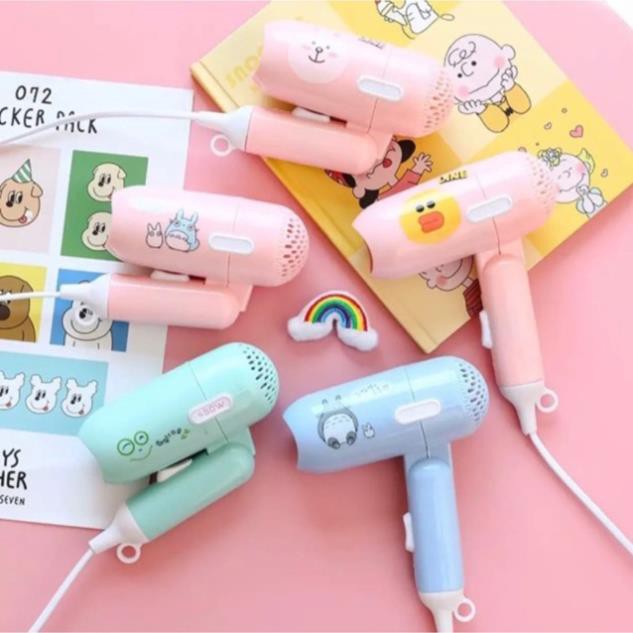 Máy sấy tóc mini 2 chế độ gấp gọn siêu kute