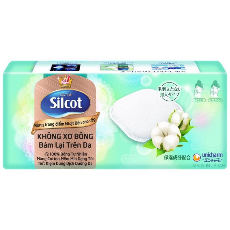 Bông tẩy trang cao cấp Silcot hộp 20 miếng
