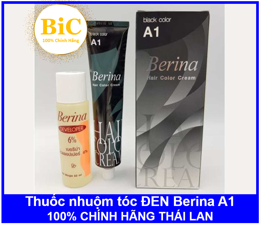 Thuốc nhuộm tóc Đen Berina A1 - Chính hãng Thái Lan