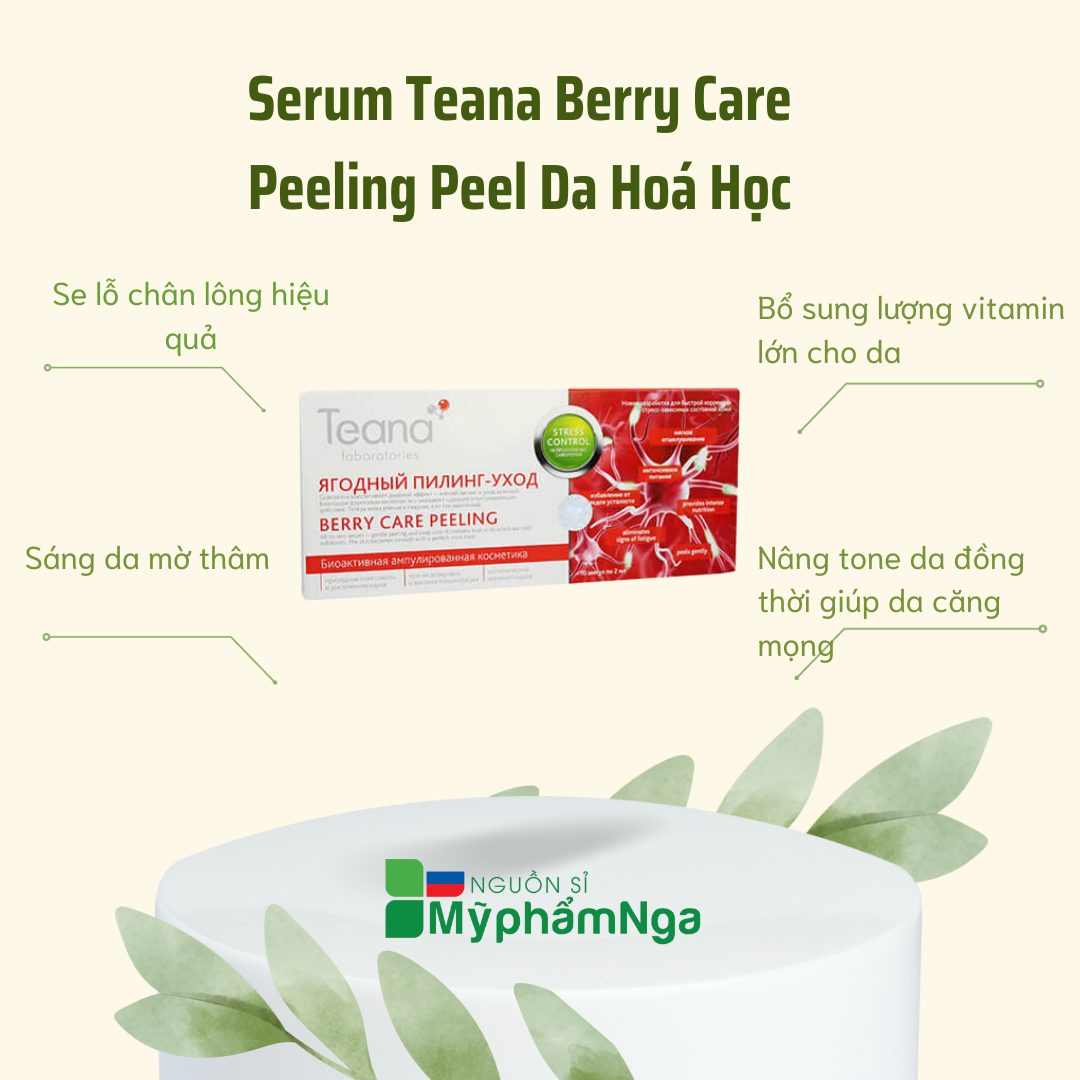 Serum Teana Berry Care Peeling peel da hoá học giảm sẹo rỗ thâm mụn