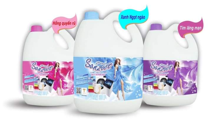 nước giặt, xả thái lan sanzoft ( can 3,5L)
