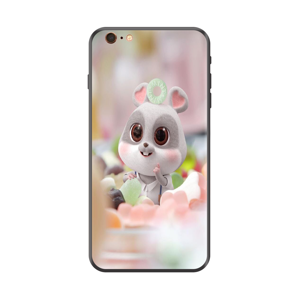 Ốp lưng tpu viền dẻo cho điện thoại iphone 5 /6 /6plus /7 /7plus /x /xs /xr /xs max /11 /11pro /11pro max chuột xuân ăn bánh