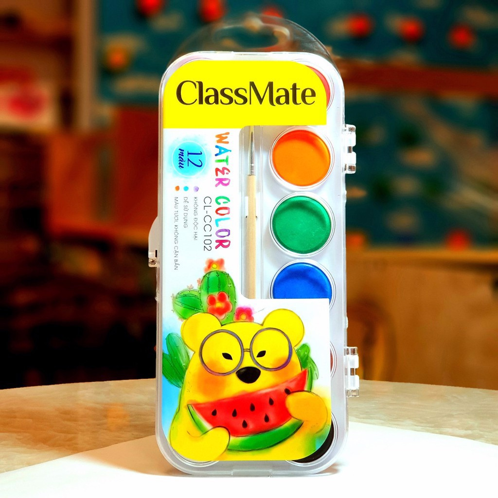 Màu nước nén Class Mate 12 màu