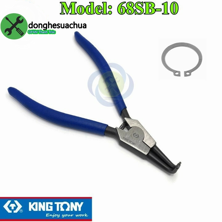 Kìm mở phe ngoài kingtony 68sb-10 loại cong dài 250mm mũi 2.3mm