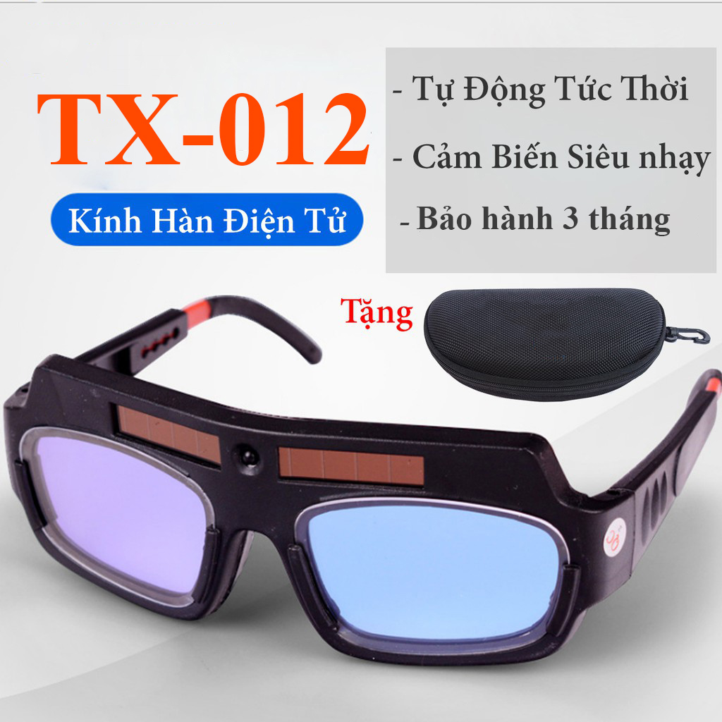 Kính hàn điện tử , Kính cảm biến tự động ánh sáng hồ quang TX-012 + Bảo hành 3 tháng